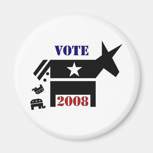 VOTE DEMOCRAT IN 2008 MAGNET (Front)