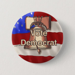 Vote Democrat pin