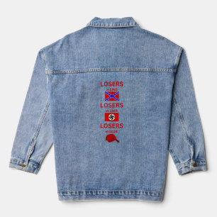 vote democrat red hat loser republicans denim jacket