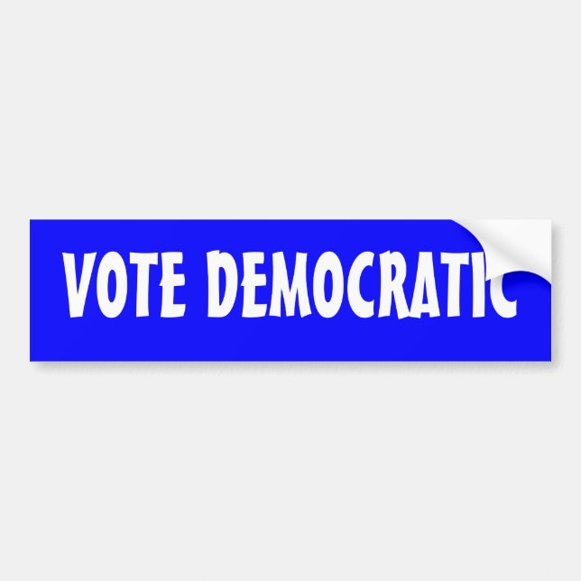 "Vote Democratic" Bumper Sticker (Front)