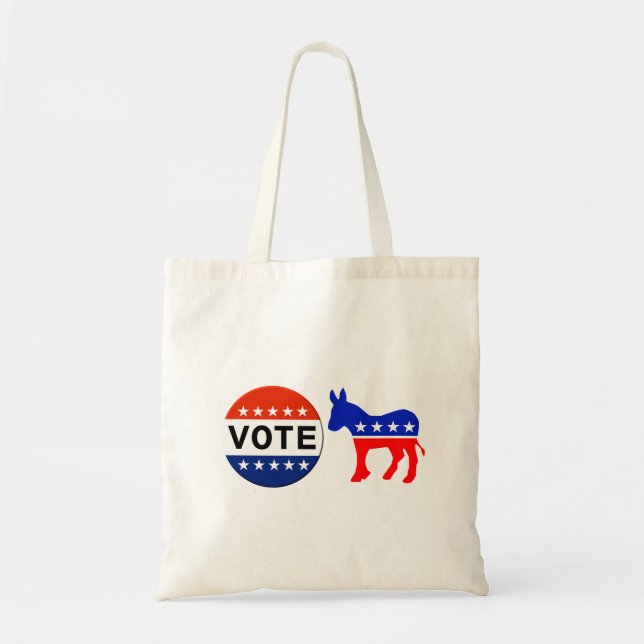 Vote Democratic Tote Bag (Front)