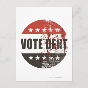 Vote Dent sticker Postcard