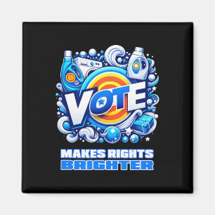 Vote Detergent Bright Right Funny Vintage 2024 Magnet