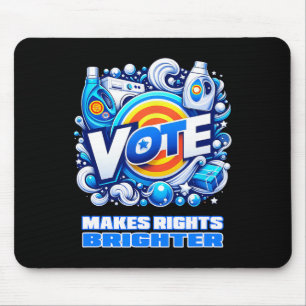 Vote Detergent Bright Right Funny Vintage 2024  Mouse Mat
