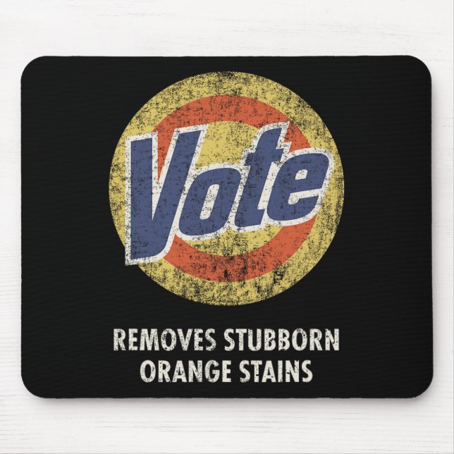 Vote Detergent Funny Vintage  Mouse Mat (Front)