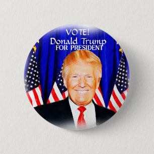 VOTE! Donald Trump for President_ 6 Cm Round Badge