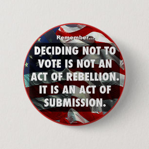 VOTE - DON'T SUBMIT 6 CM ROUND BADGE