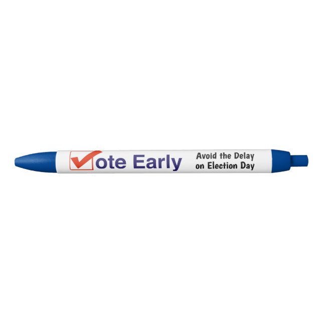 Vote Early Black Ink Pen (Front)