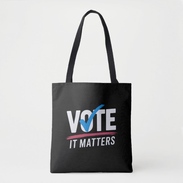 Vote Election 2024 Voter Democrat Politics  Tote Bag (Front)