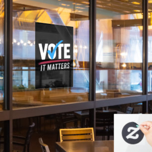 Vote Election 2024 Voter Democrat Politics Window Cling