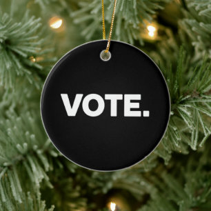 Vote Election 2024 Voting Rights Suffrage Ceramic Tree Decoration