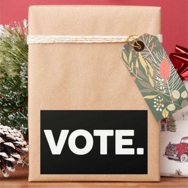 Vote Election 2024 Voting Rights Suffrage Rectangular Sticker (Holiday)