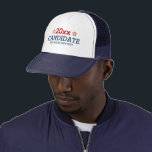 Vote Election add your own personalised text Trucker Hat<br><div class="desc">USA American elections. Vote for your candidate - add your own personalised text including year,  candidates name and your tag line - election trucker cap from Ricaso</div>
