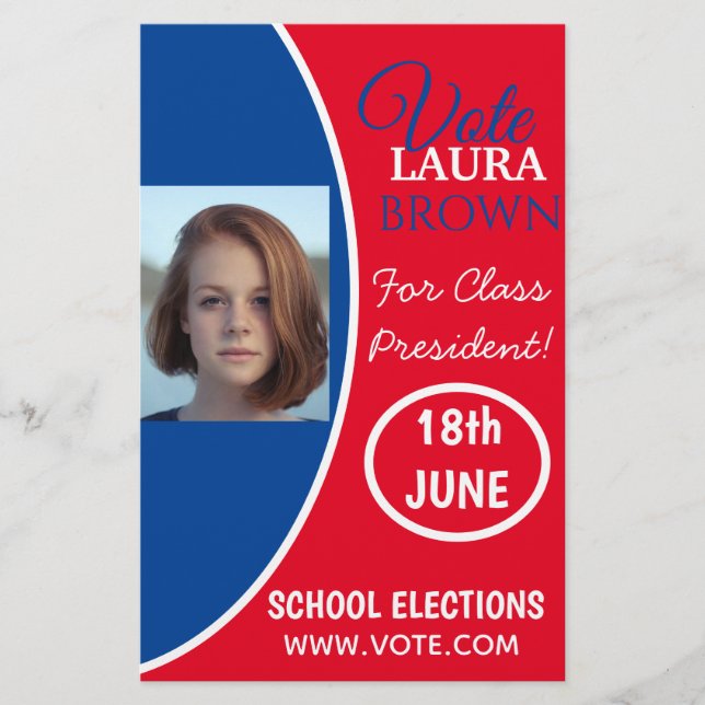 Vote election campaign template flyer (Front)