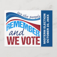 Vote Election Day Reminder American Flag Political