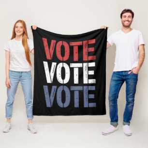 Vote Election Politics Voting Voter Registration Fleece Blanket