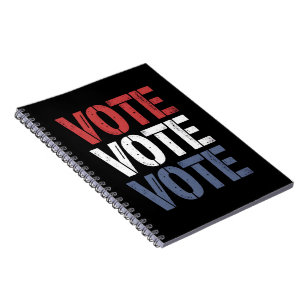 Vote Election Politics Voting Voter Registration Notebook