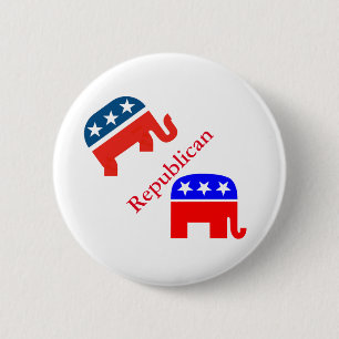 Vote Election Republican Stars Stripes USA 6 Cm Round Badge