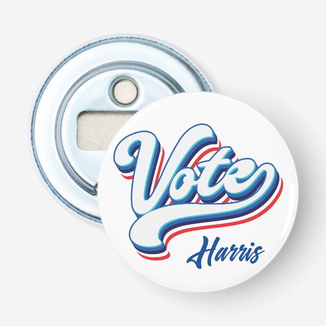 Vote Election Typography  Bottle Opener (Front)