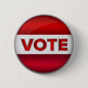 Vote Elections  6 Cm Round Badge