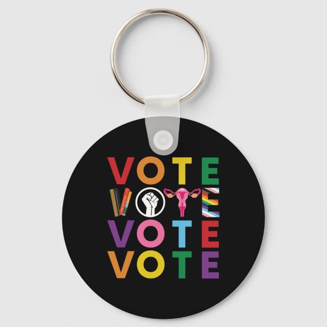 Vote Equality Progress Sticker1  Key Ring (Front)