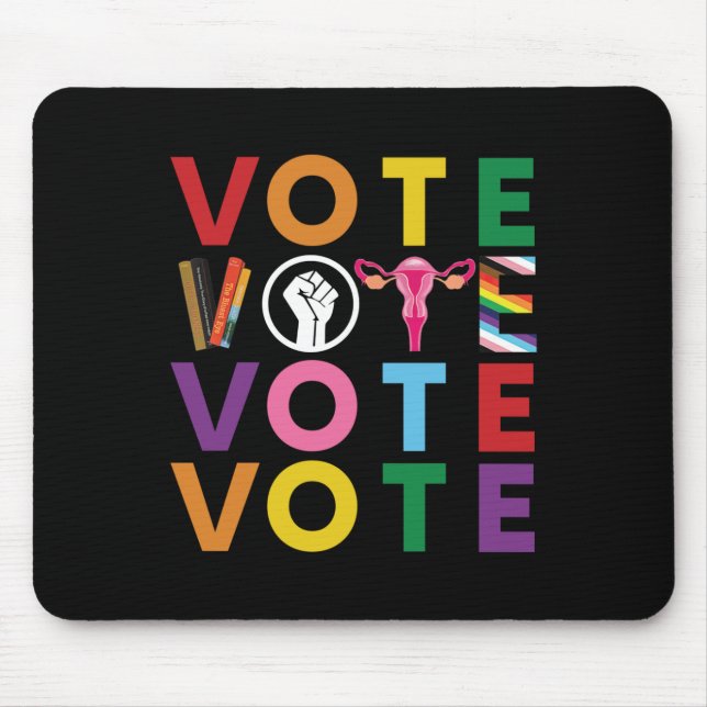 Vote Equality Progress Sticker1  Mouse Mat (Front)