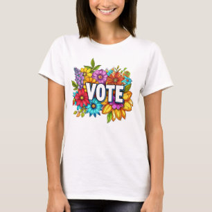 VOTE Floral Pink T-shirt