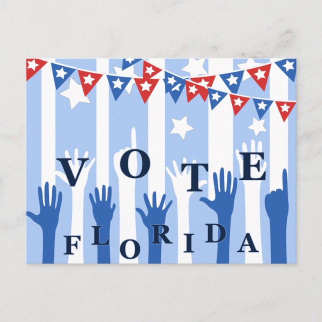 Vote Florida Get Out The Vote! Voters Postcard (Front)