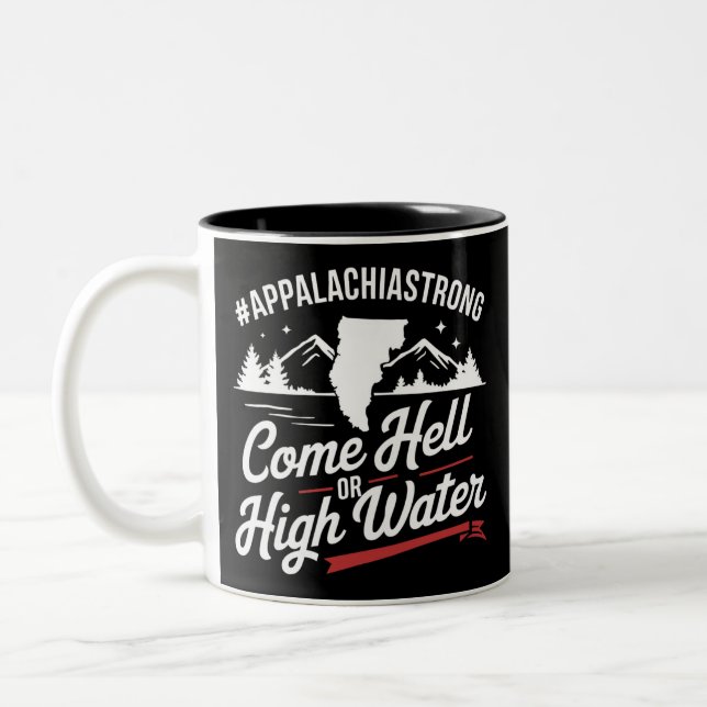 Vote For A Better Future USA President 2024 Two-Tone Coffee Mug (Left)