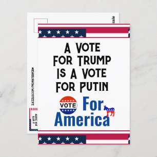 Vote For America Postcard