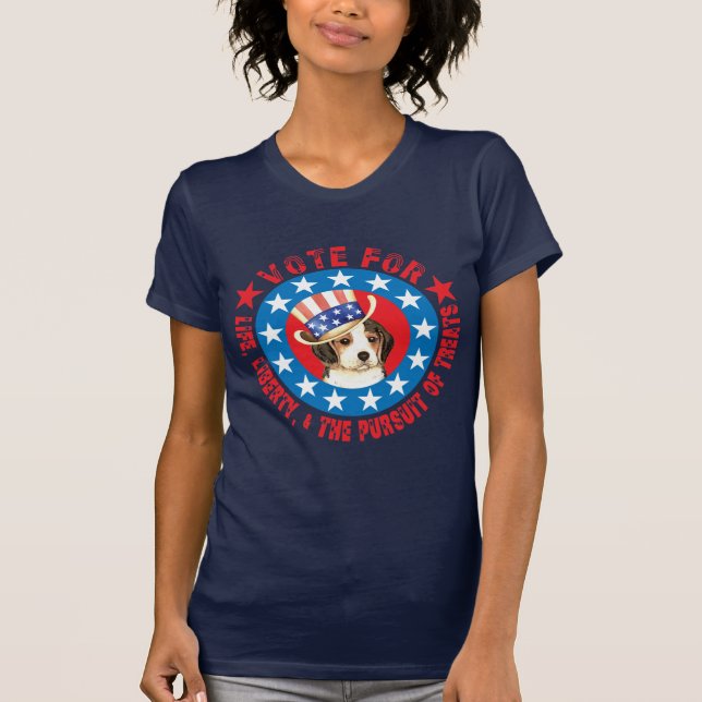 Vote for Beagle T-Shirt (Front)