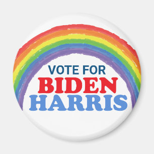 Vote for Biden Harris Rainbow Election Magnet