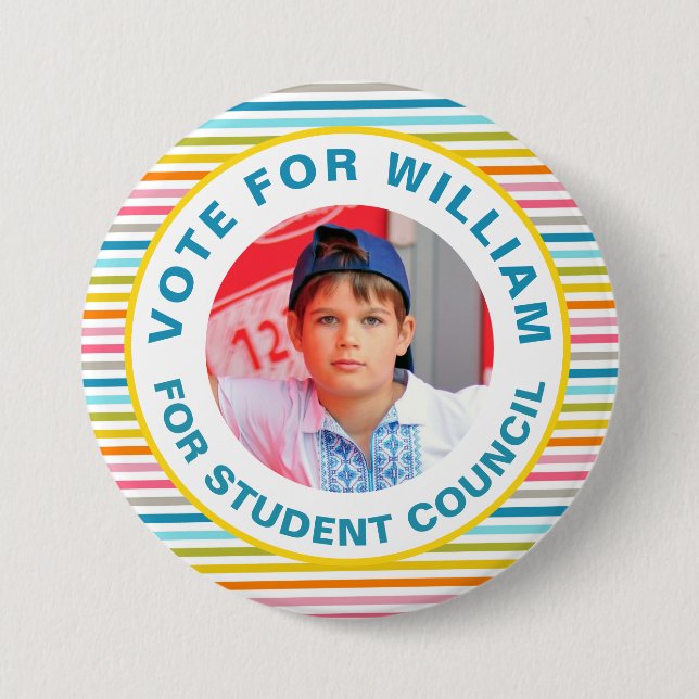Vote for Class President: Student Council  7.5 Cm Round Badge (Front)