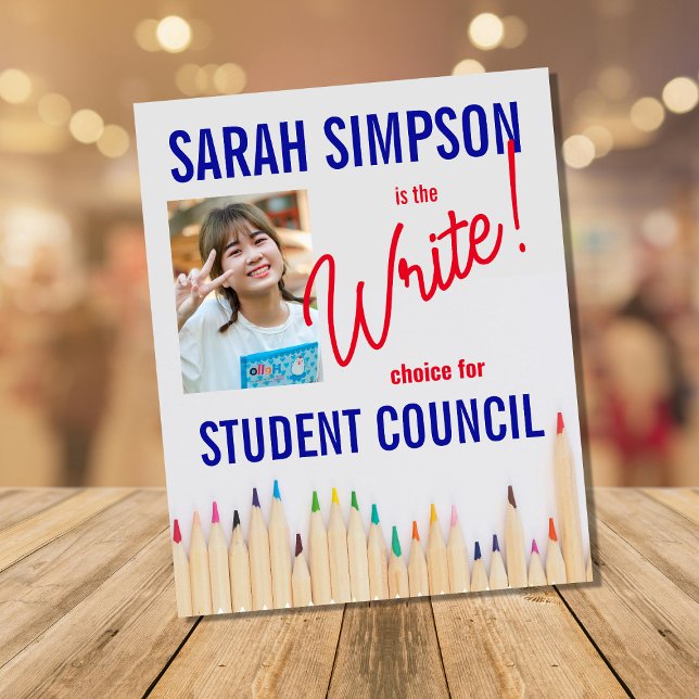 Vote for Class President: Student Council Election Flyer (Creator Uploaded)