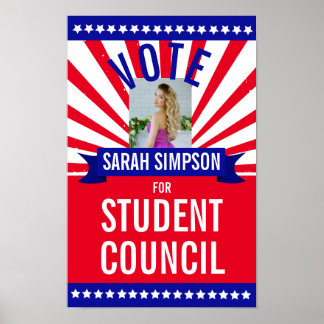 Vote for Class President: Student Council Election Poster