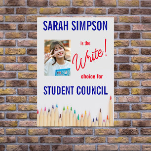 Vote for Class President: Student Council write Flyer