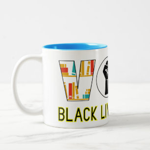 "VOTE for Equality, Freedom, and Justice" Two-Tone Coffee Mug