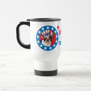Vote for Frenchie Travel Mug
