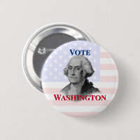 Vote for George Washington Button