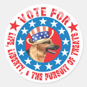 Vote for GSD Classic Round Sticker