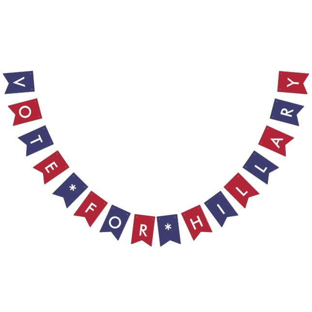 Vote for Hillary Clinton Democratic American Flag (All)