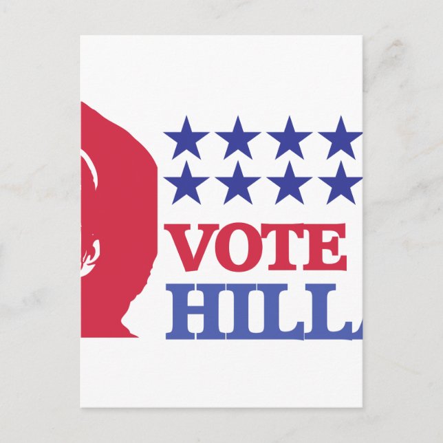 vote for hillary postcard (Front)