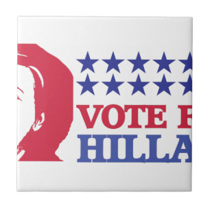 vote for hillary tile