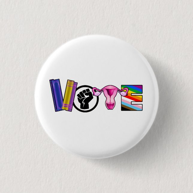 Vote for Human Rights 3 Cm Round Badge (Front)