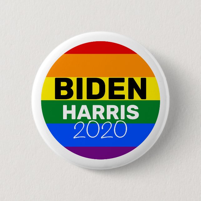 Vote for Joe Biden & Kamala Harris 2020 6 Cm Round Badge (Front)