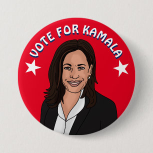 Vote for Kamala Harris 2024 7.5 Cm Round Badge
