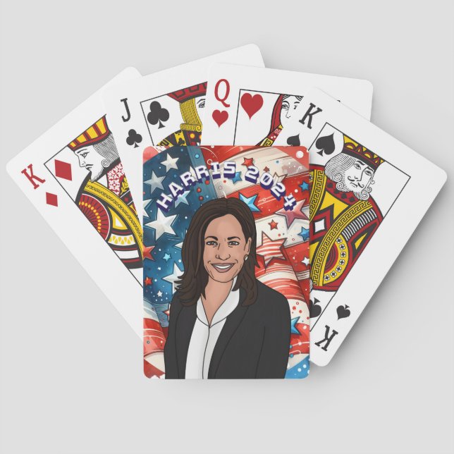 Vote for Kamala Harris 2024 Playing Cards (Back)