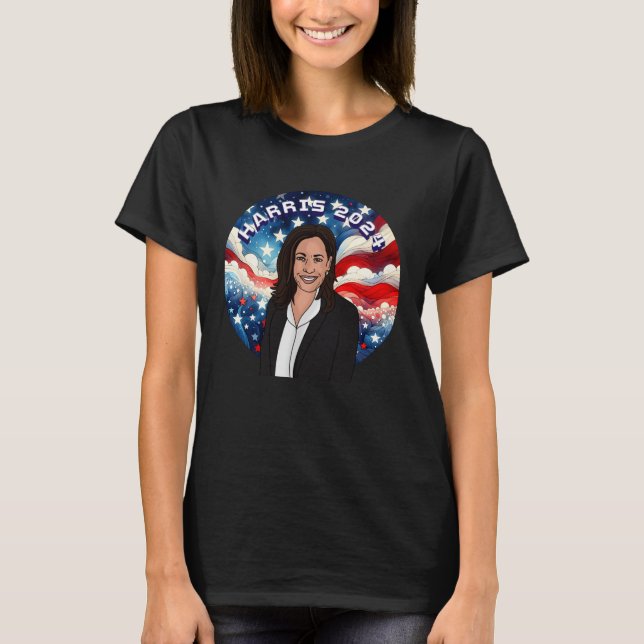 Vote for Kamala Harris 2024 T-Shirt (Front)