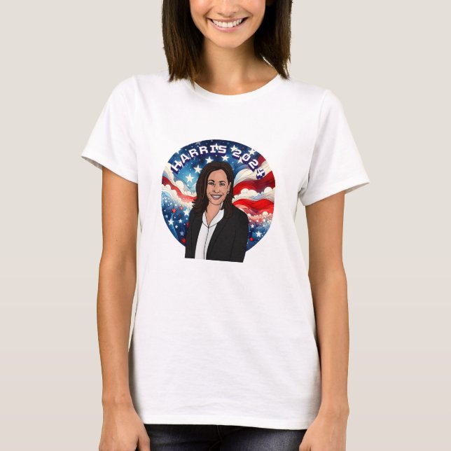 Vote for Kamala Harris 2024 T-Shirt (Front)