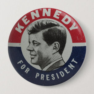 Vote for Kennedy Election Button